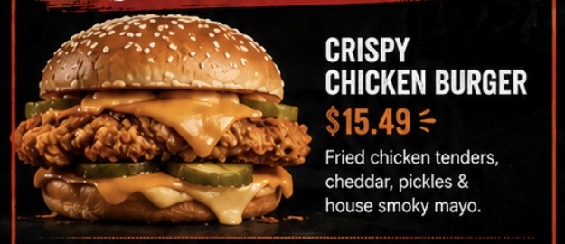 Crispy Chicken from Hunger Burger