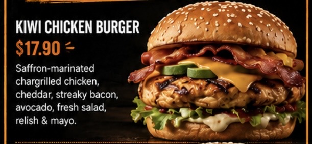 Kiwi Chicken from Hunger Burger