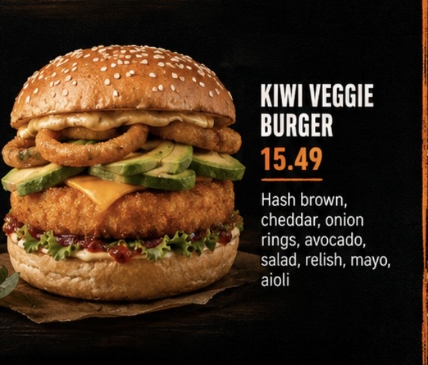 Kiwi Veggie from Hunger Burger