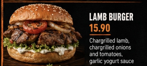 Lamb Burger at Hunger Burger Auckland