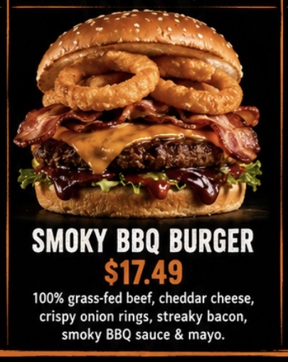Smoky BBQ Burger at Hunger Burger Auckland